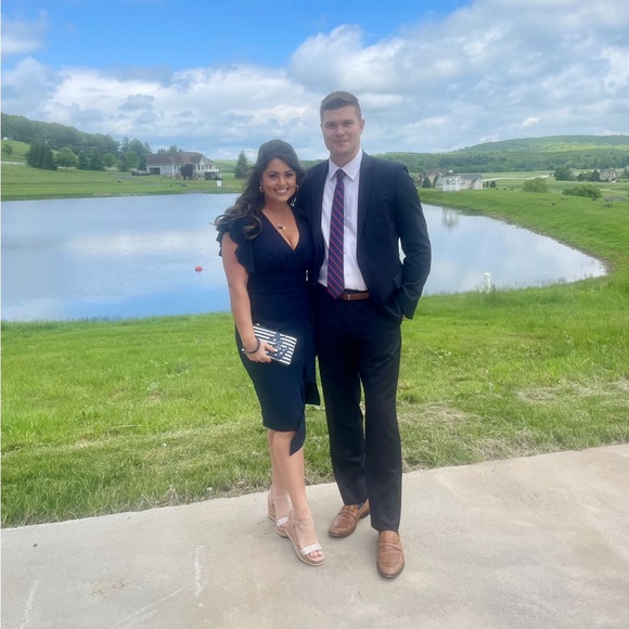 Blue Ruffle Dress - Picture 3 of 6